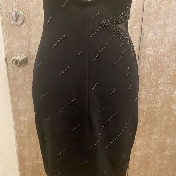 Tadashi embellished open back mini dress, S - Picture 9 of 10